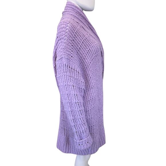 FREE PEOPLE X RTR X REVOLVE Lavender Serene Cardigan Sweater Size L - Picture 6 of 9